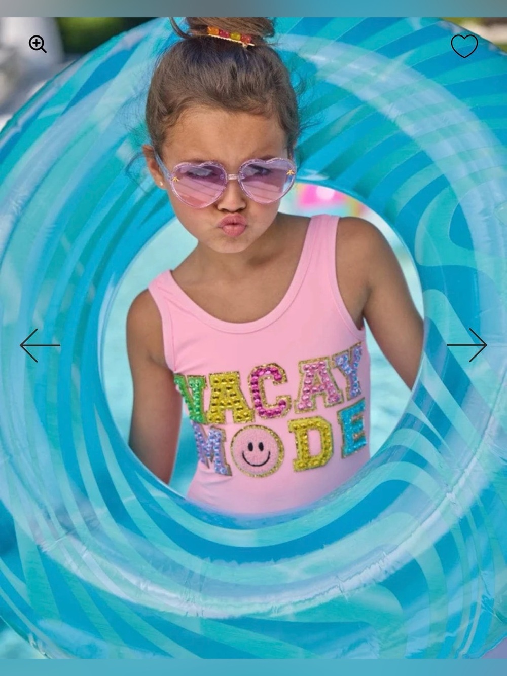 PINK CRYSTAL VACAY MODE SWIMSUIT 12 Lola & The Boys NWT